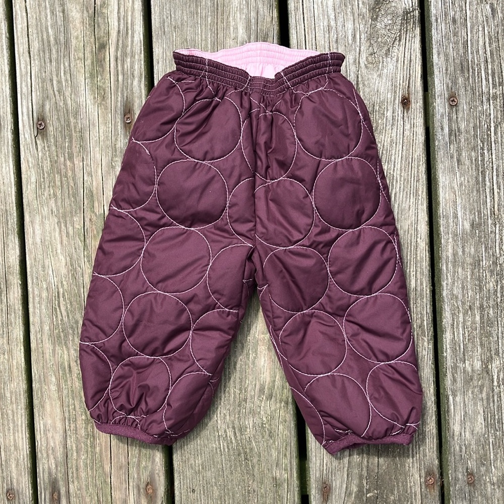 Patagonia Purple Quilted Pajama Bottoms Insulated Comfort